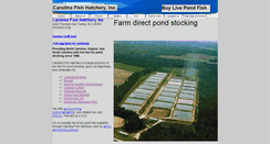 Desktop Screenshot of carolinafishhatchery.com